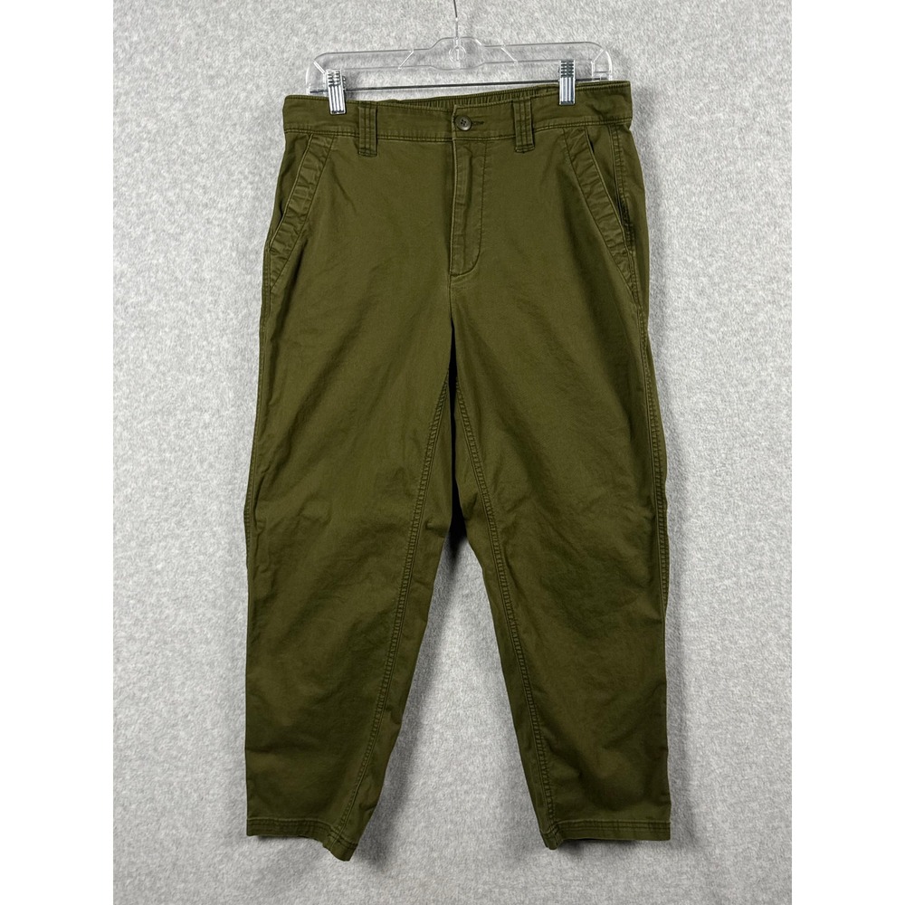Universal Thread Chino Pants Womens 14 Olive Green High Rise Tapered Pants